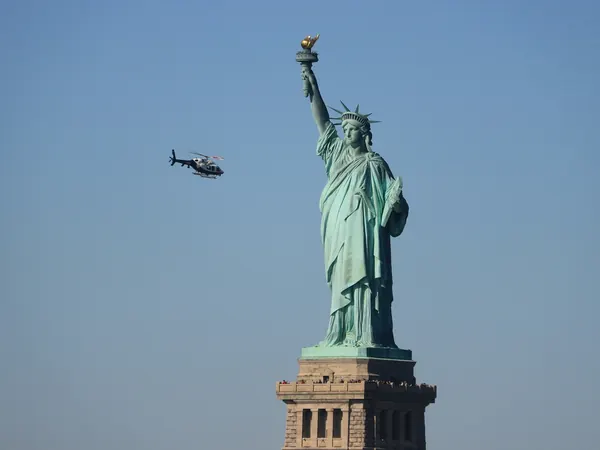 Aerial view of Manhattan skyline during a New York helicopter tour