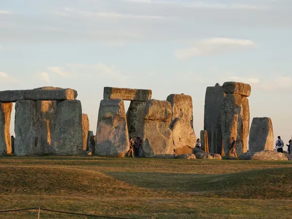 Prehistoric standing stones at Stonehenge in England