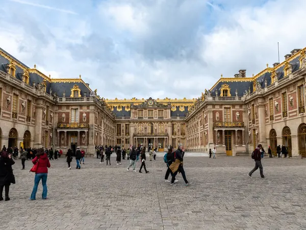 Palace of Versailles and its formal gardens near Paris